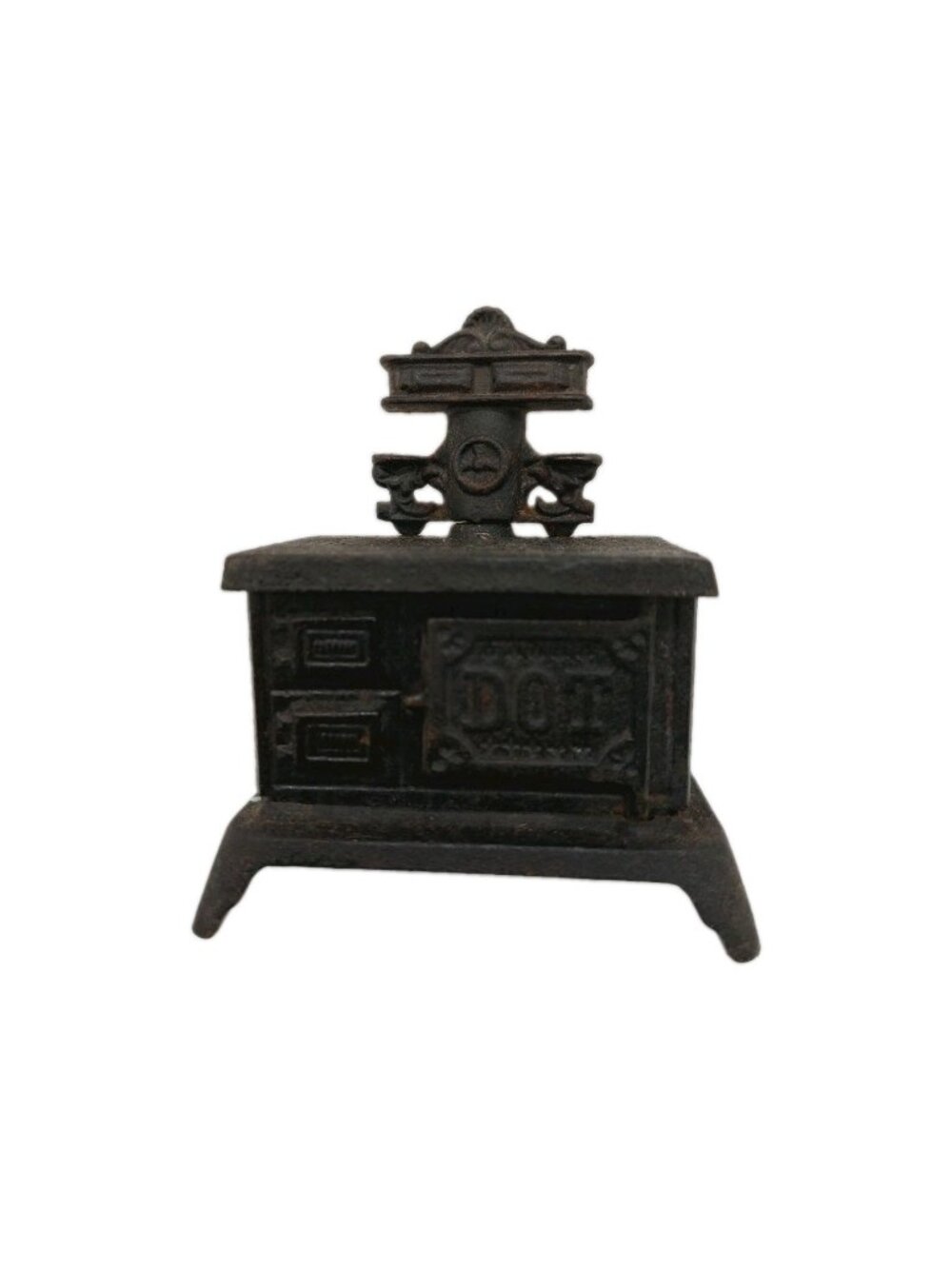 Dot Cast Iron Stove Mini Display Cook Dollhouse